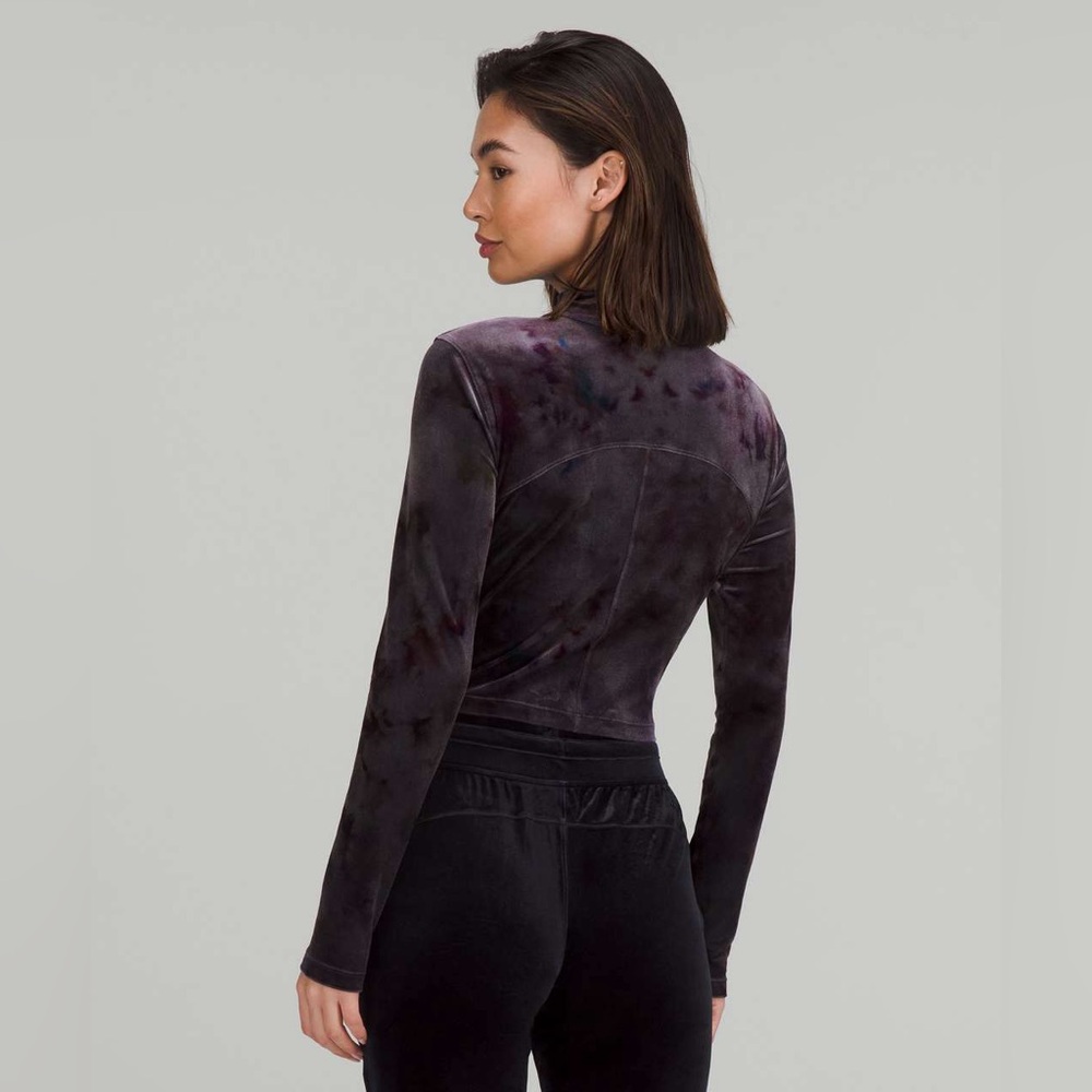 Lululemon✨NWT✨All Aligned Long Sleeve✨Crushed Velvet Interstellar Dark Grey✨4 - Picture 5 of 16